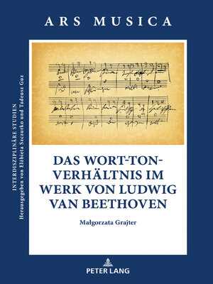 cover image of Das Wort-Ton-Verhaeltnis im Werk von Ludwig van Beethoven